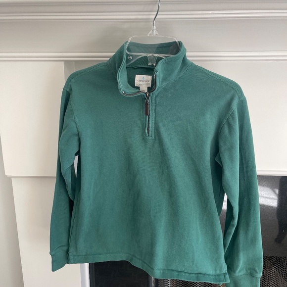 J Crew - Crewcuts Half Zip Green Pullover - Picture 2 of 2